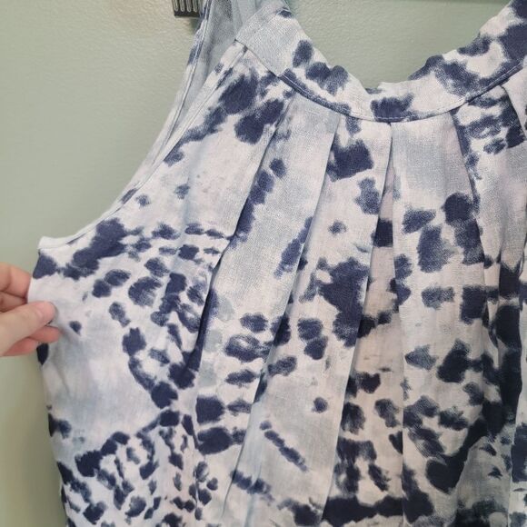 Bellambra 100%Linen Made in Italy Tie Tank Top Coastal‎ Size Medium - Picture 4 of 8